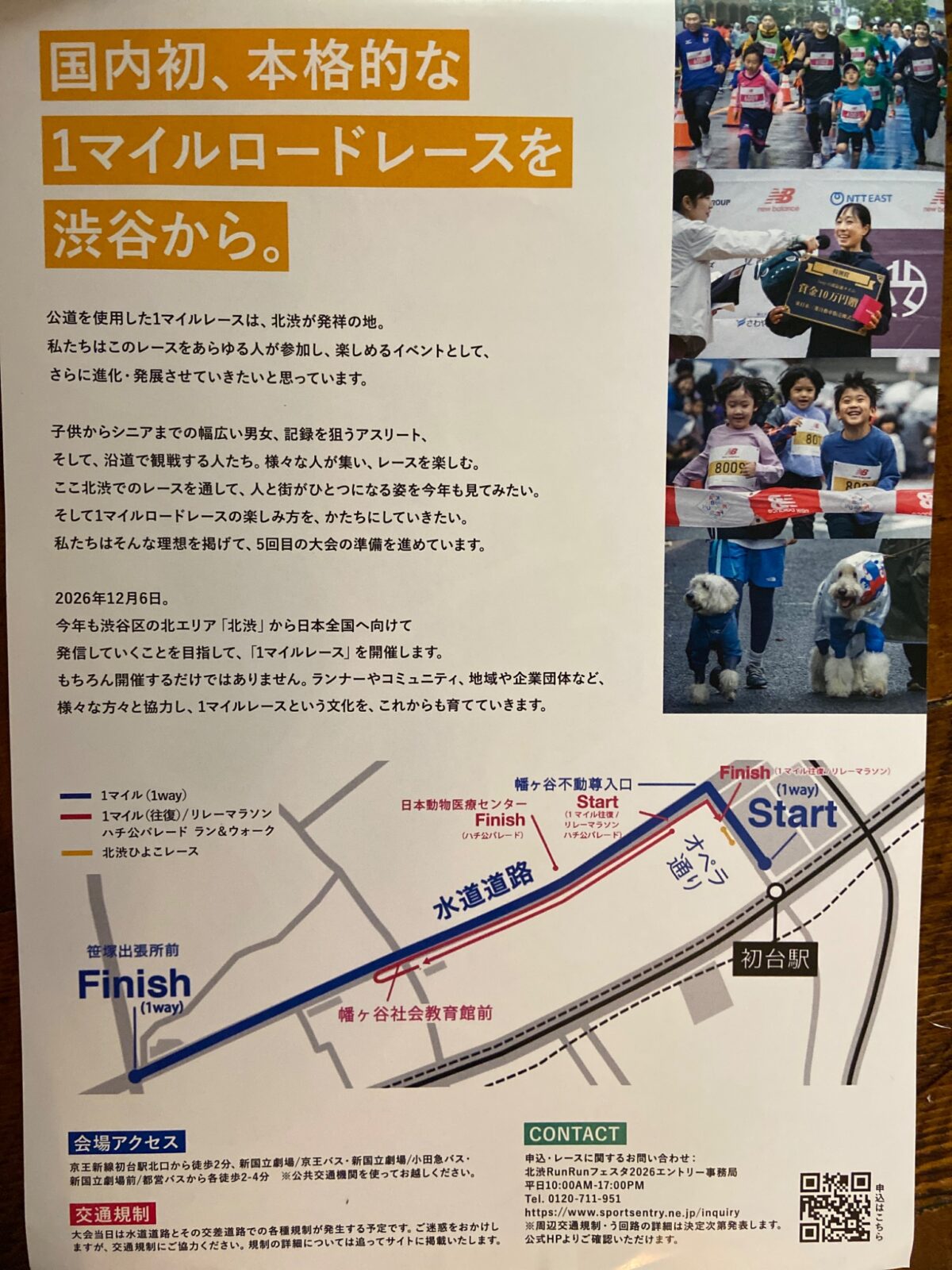 北渋Run Run Sun. Festa 2026 イベント 渋谷区 笹塚 幡ヶ谷 初台 本町